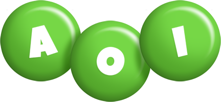 Aoi candy-green logo
