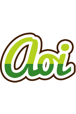 Aoi golfing logo