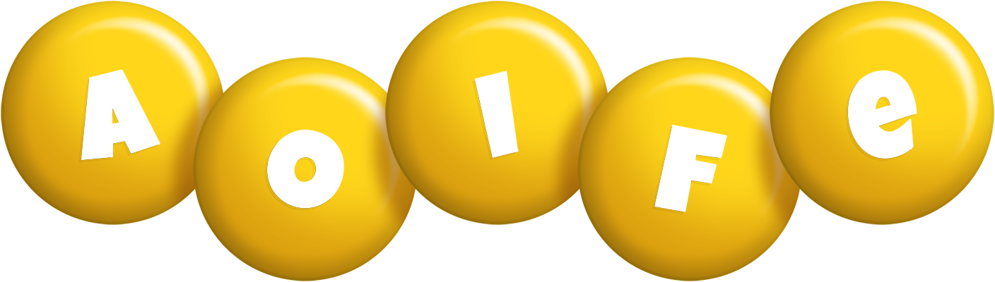 Aoife candy-yellow logo