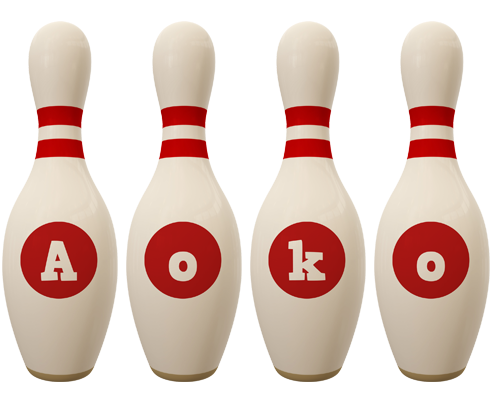 Aoko bowling-pin logo
