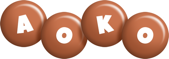 Aoko candy-brown logo