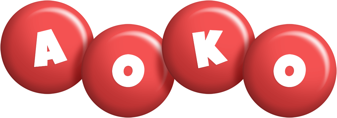 Aoko candy-red logo