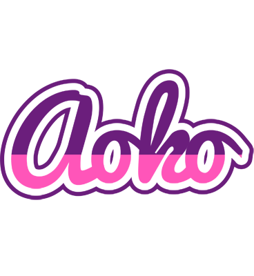 Aoko cheerful logo