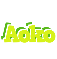 Aoko citrus logo