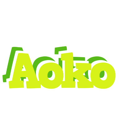 Aoko citrus logo