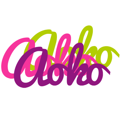 Aoko flowers logo