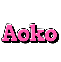 Aoko girlish logo