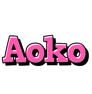 Aoko girlish logo