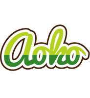 Aoko golfing logo