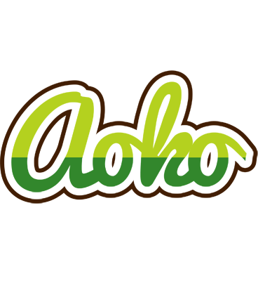 Aoko golfing logo