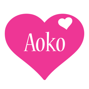 Aoko love-heart logo