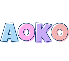 Aoko pastel logo