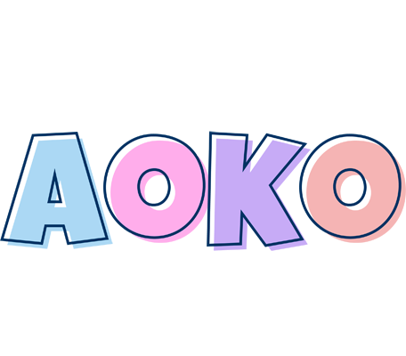 Aoko pastel logo