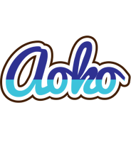 Aoko raining logo