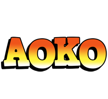 Aoko sunset logo