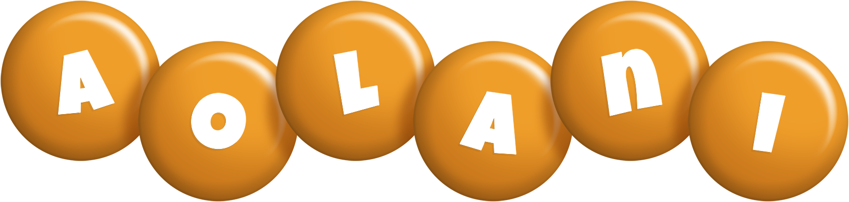 Aolani candy-orange logo