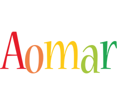 Aomar birthday logo