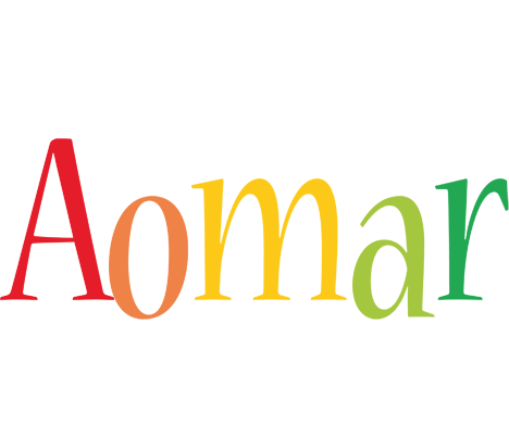 Aomar birthday logo