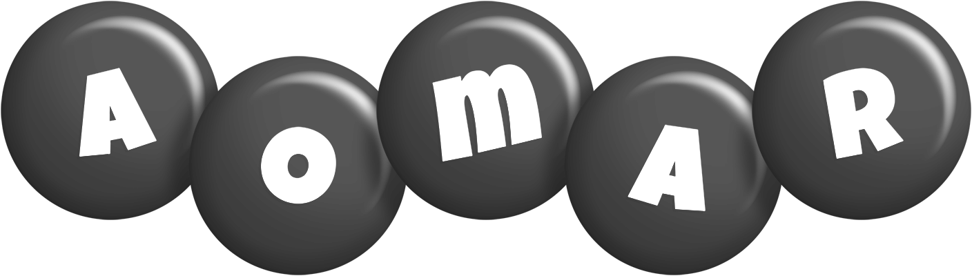 Aomar candy-black logo