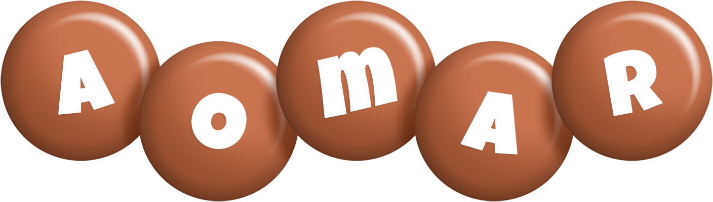 Aomar candy-brown logo