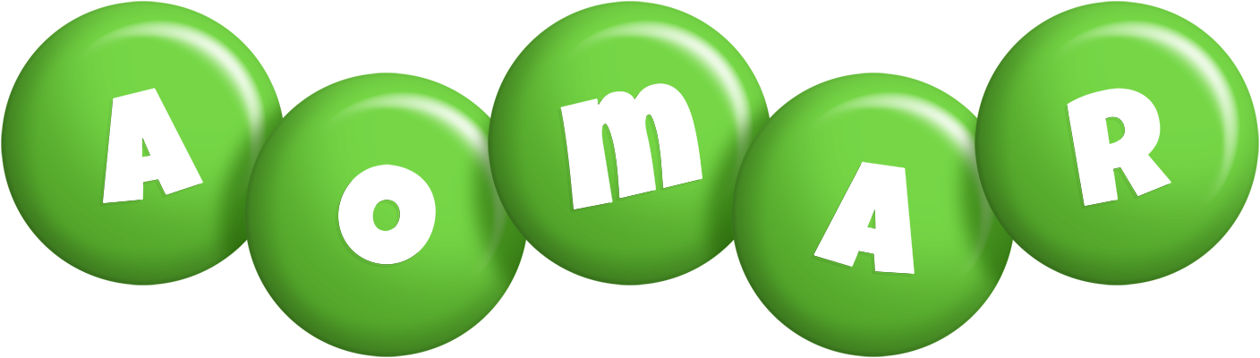 Aomar candy-green logo