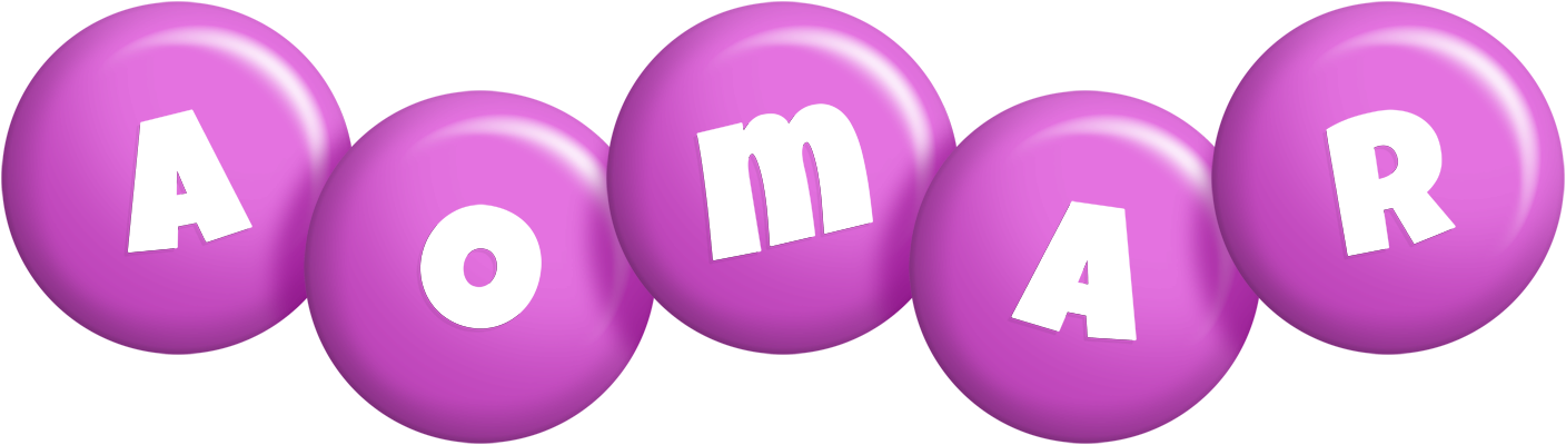 Aomar candy-purple logo