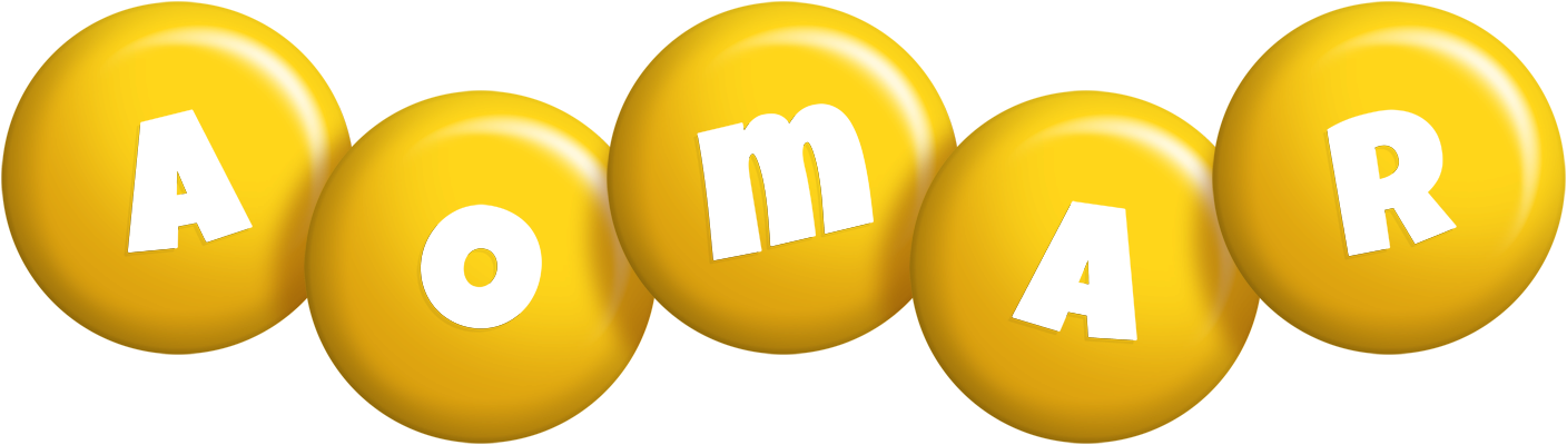 Aomar candy-yellow logo