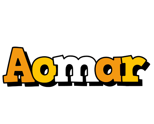 Aomar cartoon logo