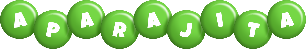 Aparajita candy-green logo