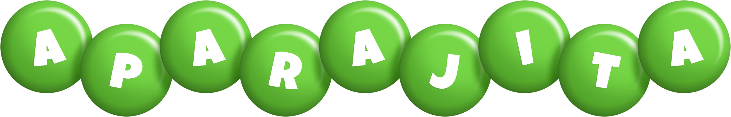 Aparajita candy-green logo