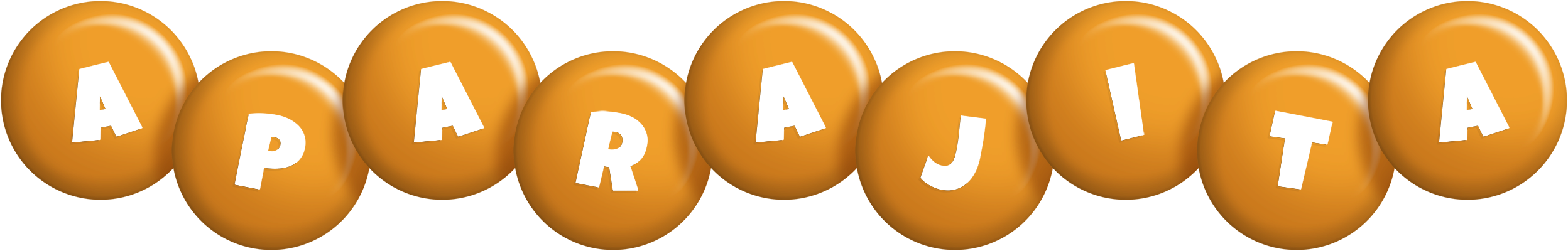 Aparajita candy-orange logo