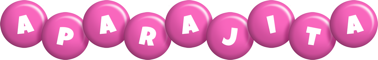 Aparajita candy-pink logo