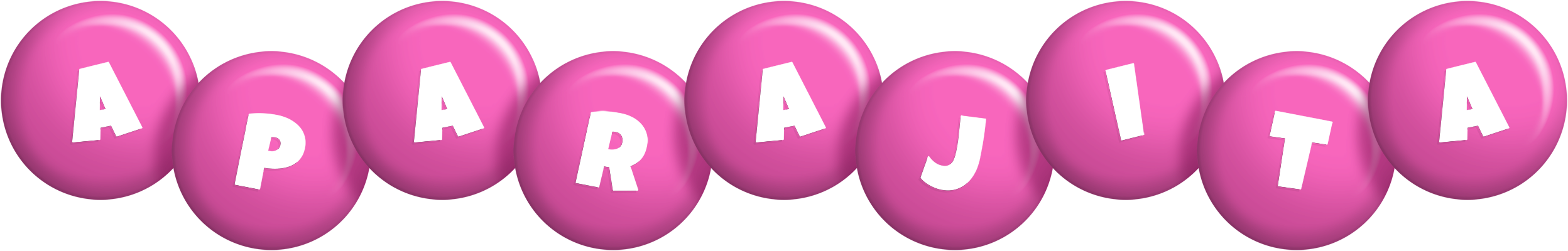Aparajita candy-pink logo