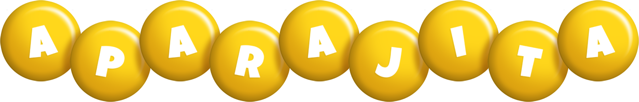 Aparajita candy-yellow logo