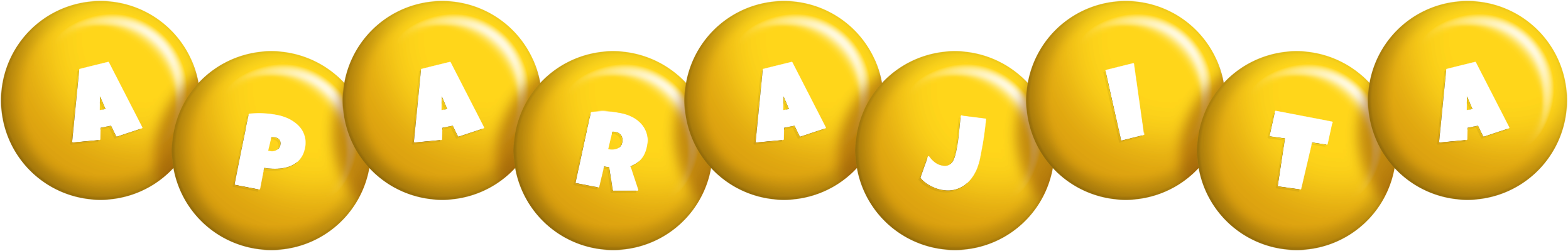Aparajita candy-yellow logo