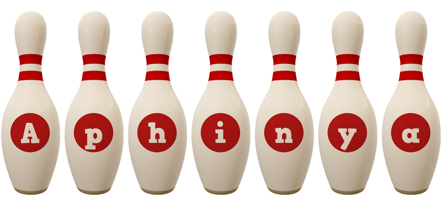 Aphinya bowling-pin logo