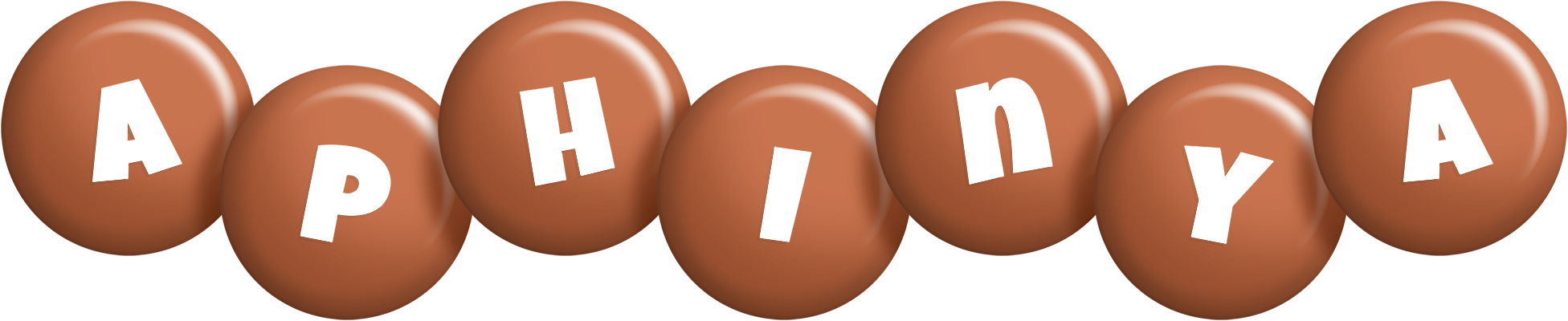 Aphinya candy-brown logo