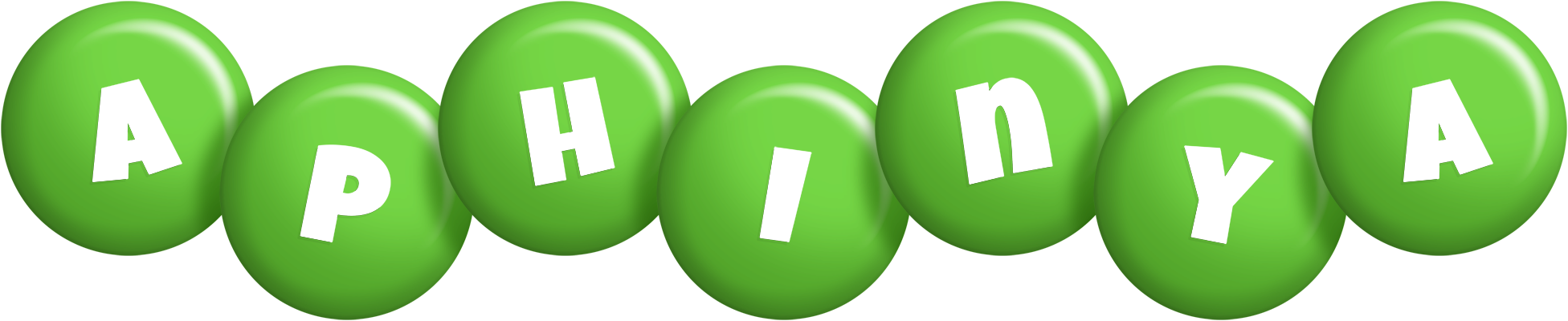 Aphinya candy-green logo
