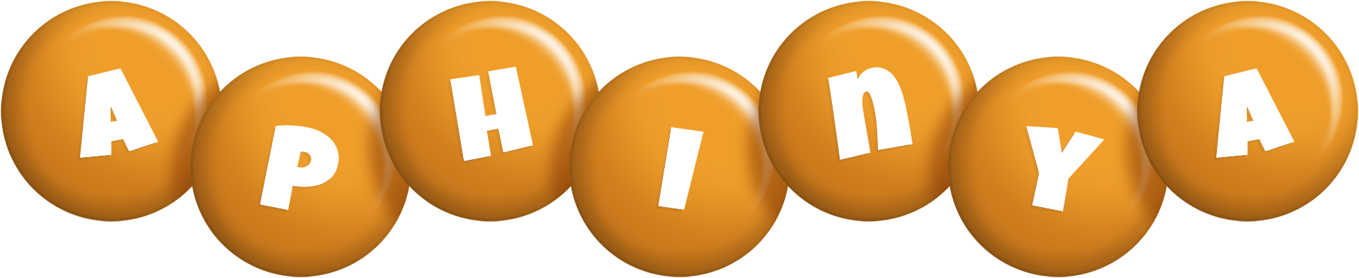Aphinya candy-orange logo