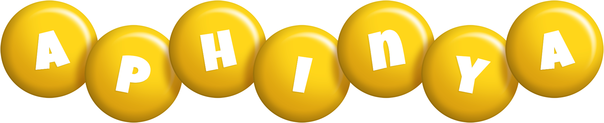 Aphinya candy-yellow logo