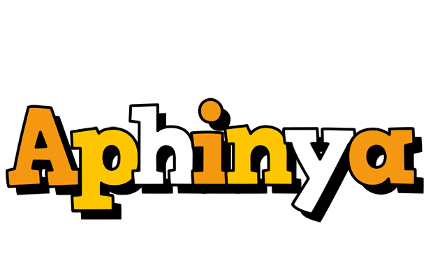 Aphinya cartoon logo