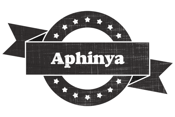 Aphinya grunge logo
