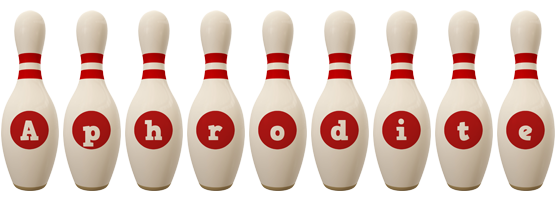 Aphrodite bowling-pin logo