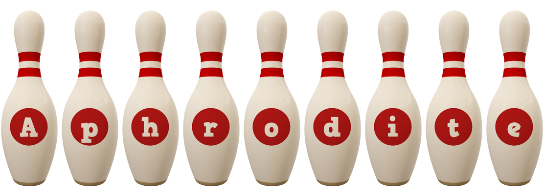 Aphrodite bowling-pin logo