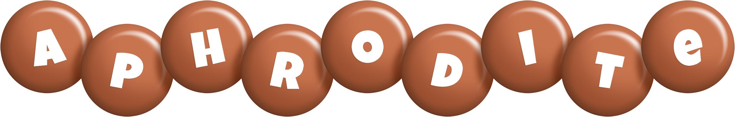 Aphrodite candy-brown logo