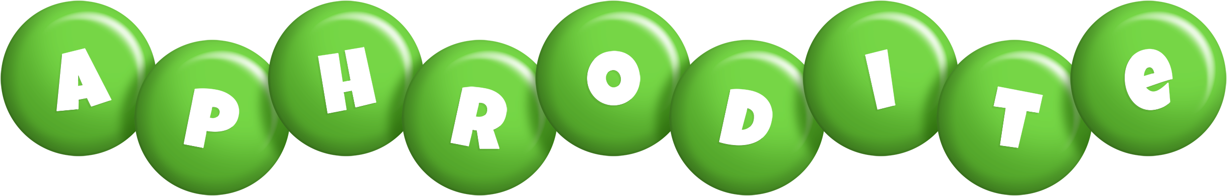 Aphrodite candy-green logo