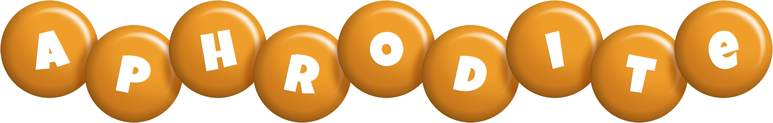 Aphrodite candy-orange logo
