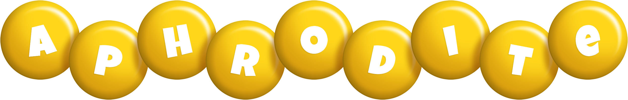 Aphrodite candy-yellow logo