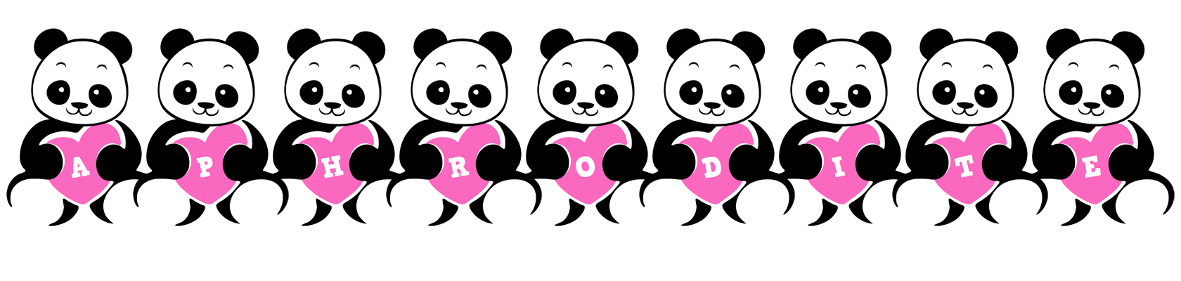 Aphrodite love-panda logo