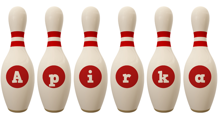 Apirka bowling-pin logo